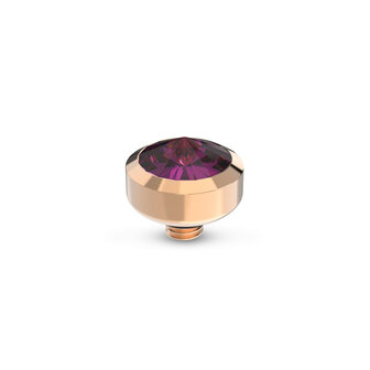 Melano Twisted Stone Rose Gold plated Glossy Amethyst