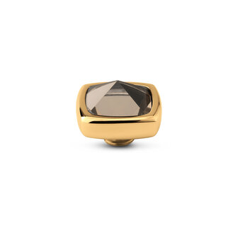 Melano Vivid stone Boxy Cz Goldplated Salmon