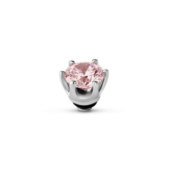 Melano Twisted Stein Silberfarben Anniversary Morganite