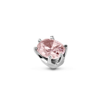 Melano Twisted Stone Silver plated Celebration Morganite