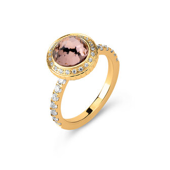 Melano Vivid Viv Ring Goldfarbe Cz Champagne