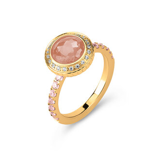 Melano Vivid Viv Ring Goldfarbe Cz Champagne