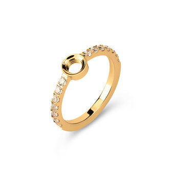 Melano Vivid Viv Ring Goldfarbe Cz Champagne