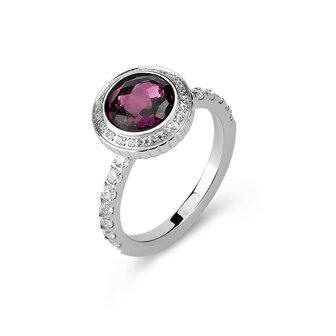 Melano Vivid Viv Ring Silberfarbe Cz Champagne