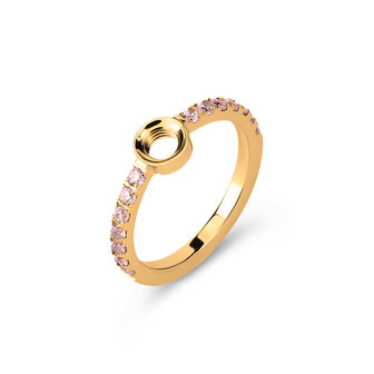 Melano Vivid Viv Ring Gold coloured Cz Rhodolite