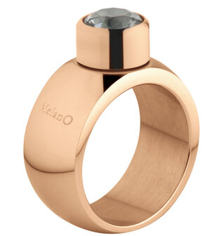 Melano Sturdy Ring Stefanie Rose Goudkleurig 12mm matt