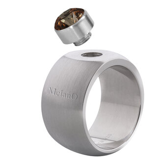 Melano Sturdy Ring Stefanie Zilverkleurig 12mm matt