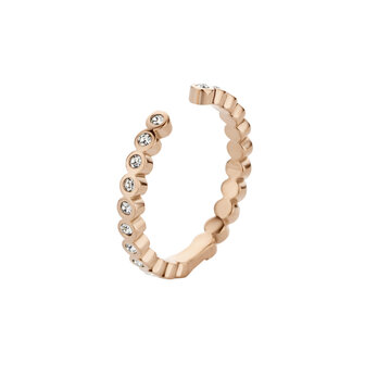 Melano Twisted Ring Tina Ros&eacute;goldfarben Zirkonia Crystal