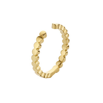 Melano Twisted Ring Tina Edelstaal Goudkleurig