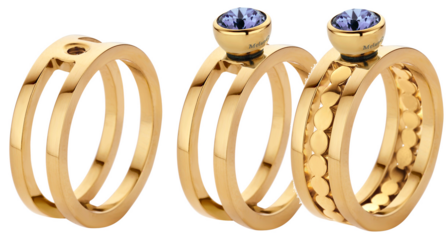 Melano Twisted Ring Tina Stainless Steel Gold-coloured