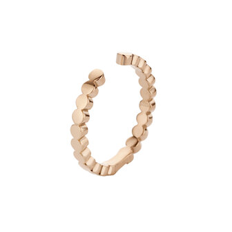 Melano Twisted Ring Tina Edelstaal Rose Goudkleurig