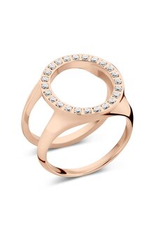 Melano Friends Cover Ring Zirkonia Rose Goudkleurig