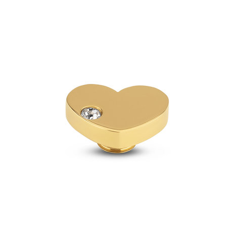 Melano Vivid Heart CZ Stone gold colored