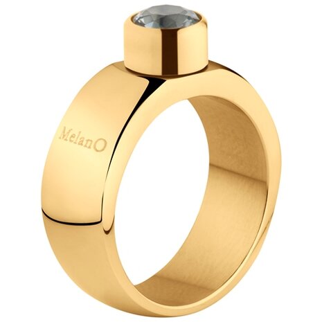 Melano Sturdy Ring Stefanie Goudkleurig 8mm