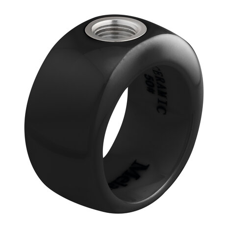 Melano Sturdy Ring Ceramic Black 10mm Matt