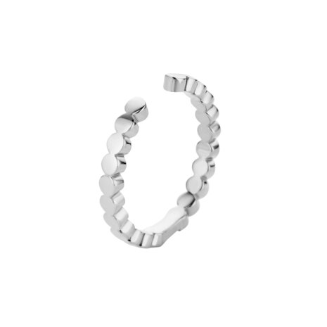 Melano Twisted Ring Tina Edelstaal Zilverkleurig