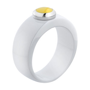 Melano Vivid Ring Keramisch Wit 8mm