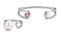 Melano Twisted Double Loop Armband Rose Goudkleurig_