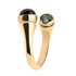 Melano Twisted Curved Ring Stainless Steel Gold-coloured_