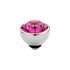 Melano Twisted Meddy Zirkonia Silver-coloured Fuchsia_